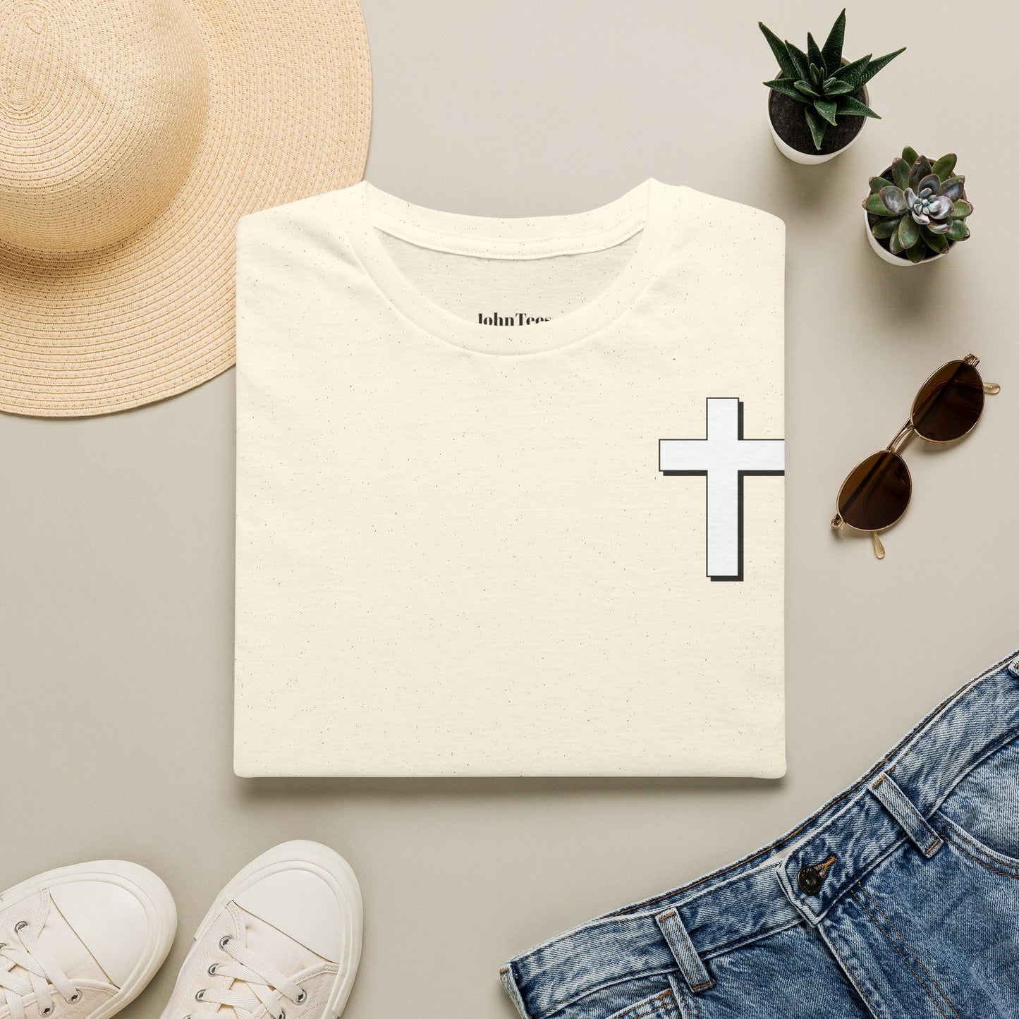 Joshua 1:9 Cross Tee