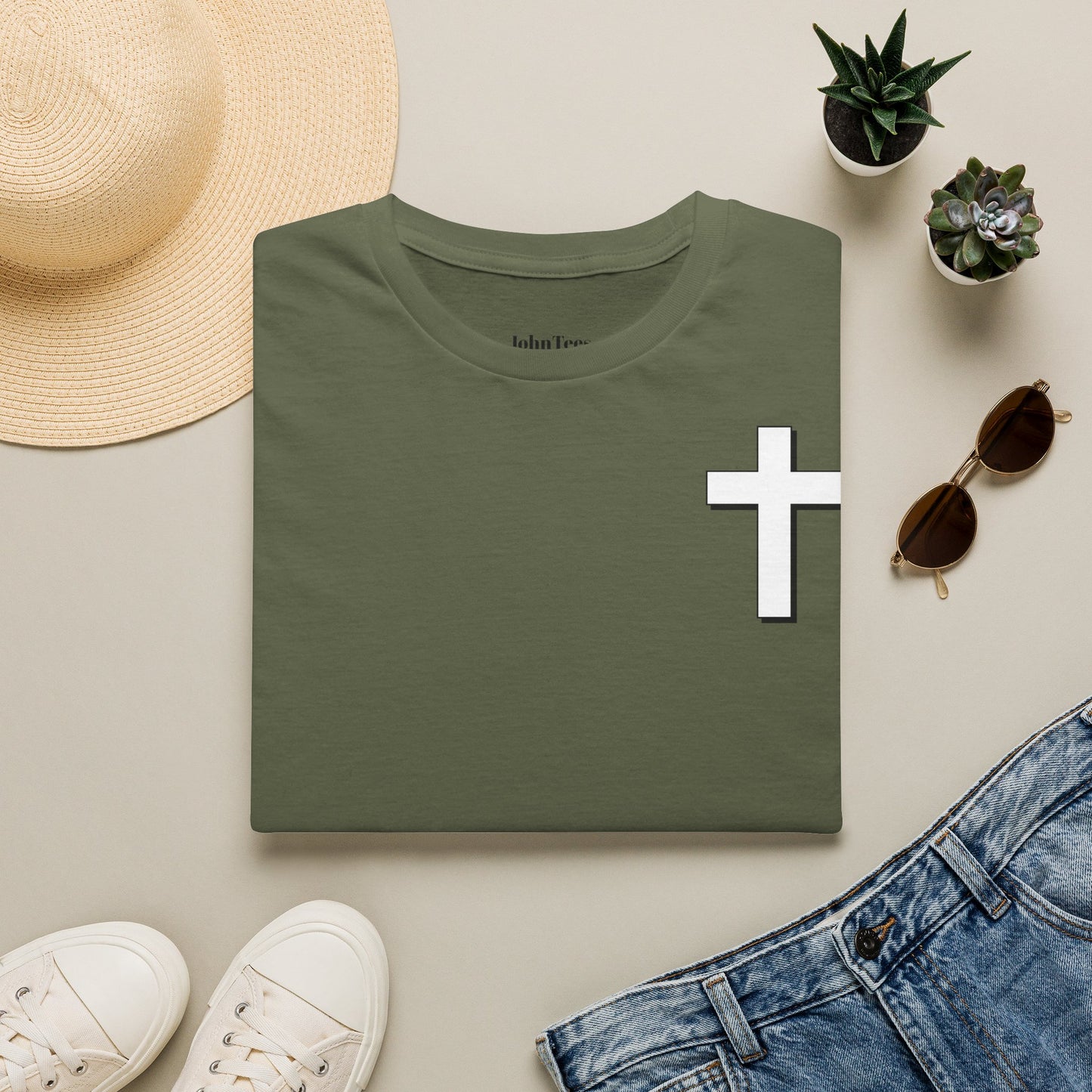 Joshua 1:9 Cross Tee