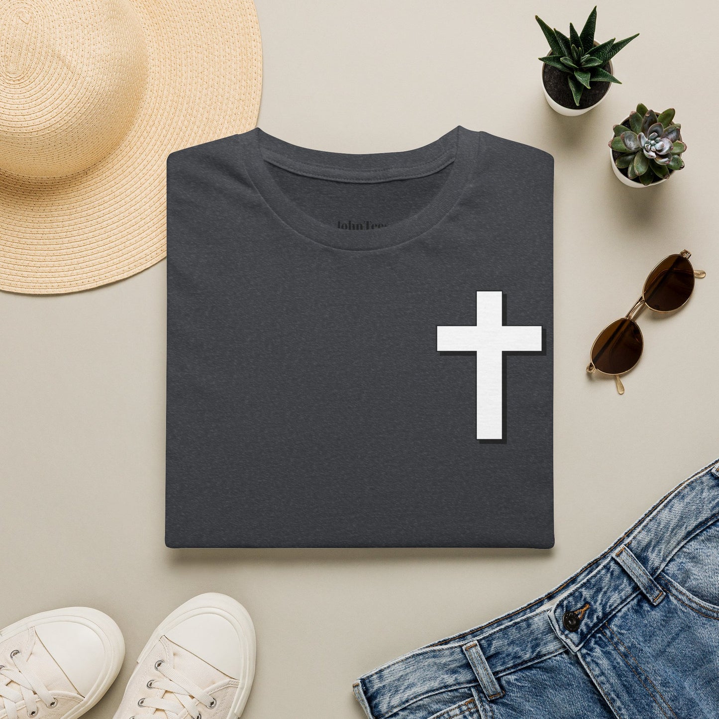 Joshua 1:9 Cross Tee
