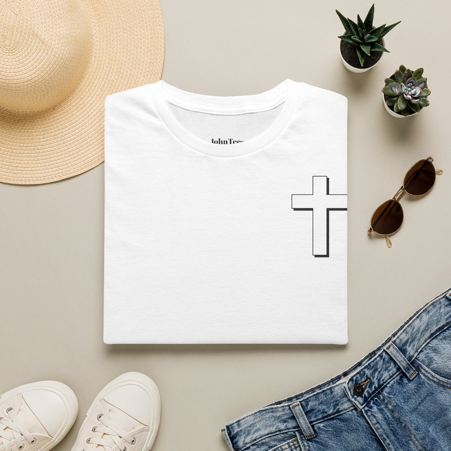 Joshua 1:9 Cross Tee