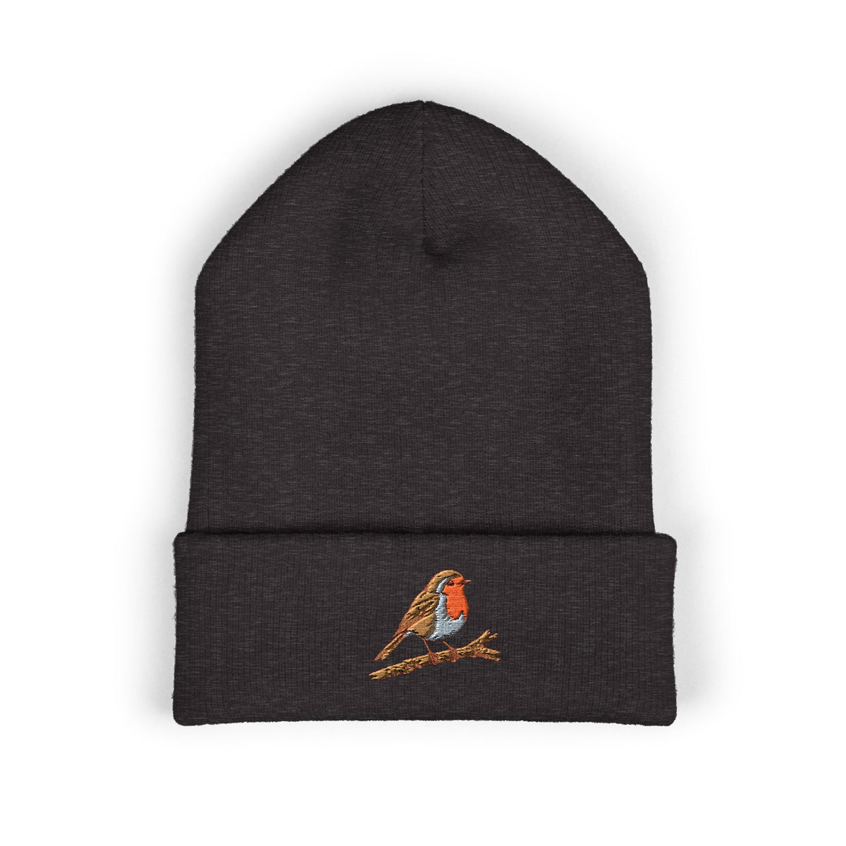 Embroidered Robin Beanie