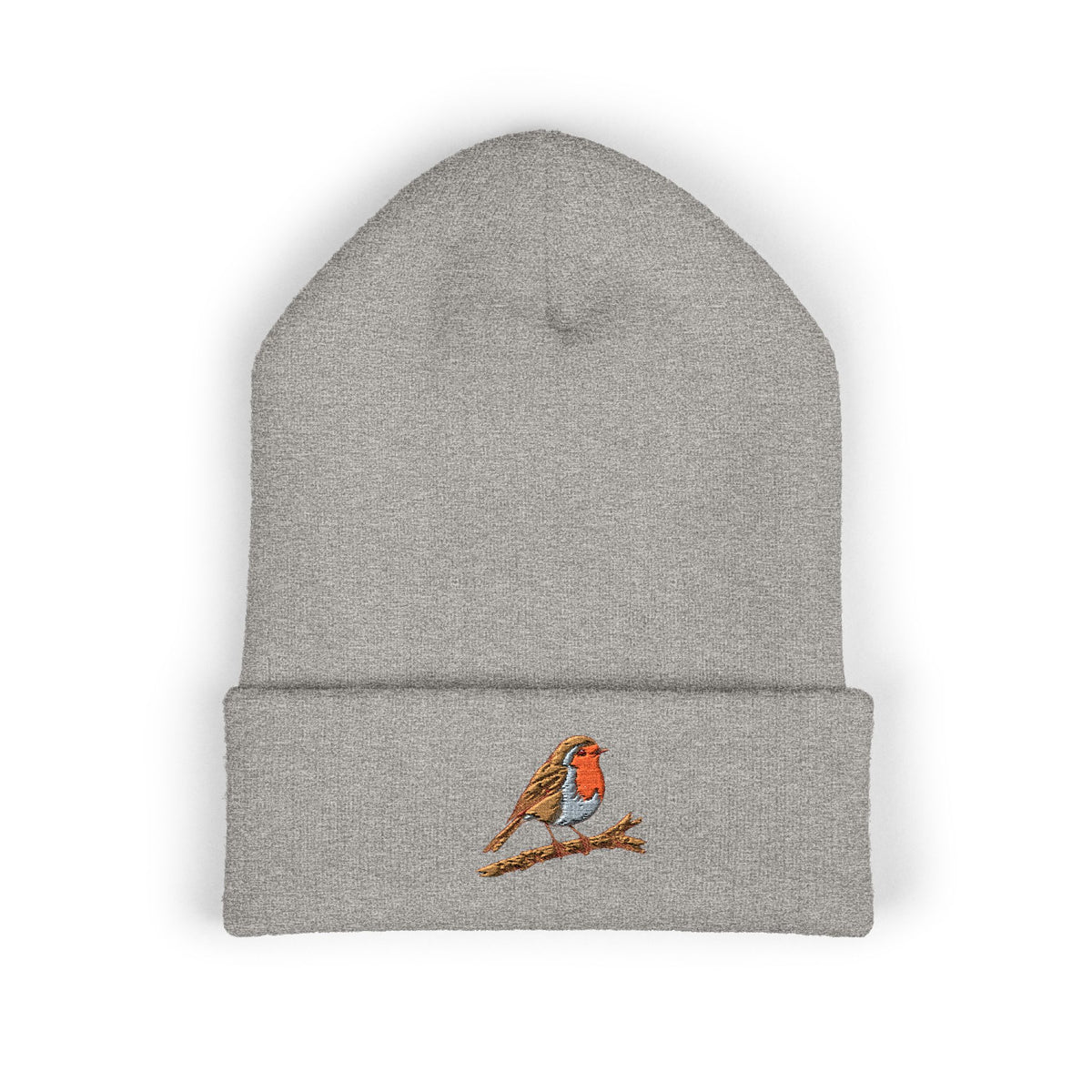 Embroidered Robin Beanie