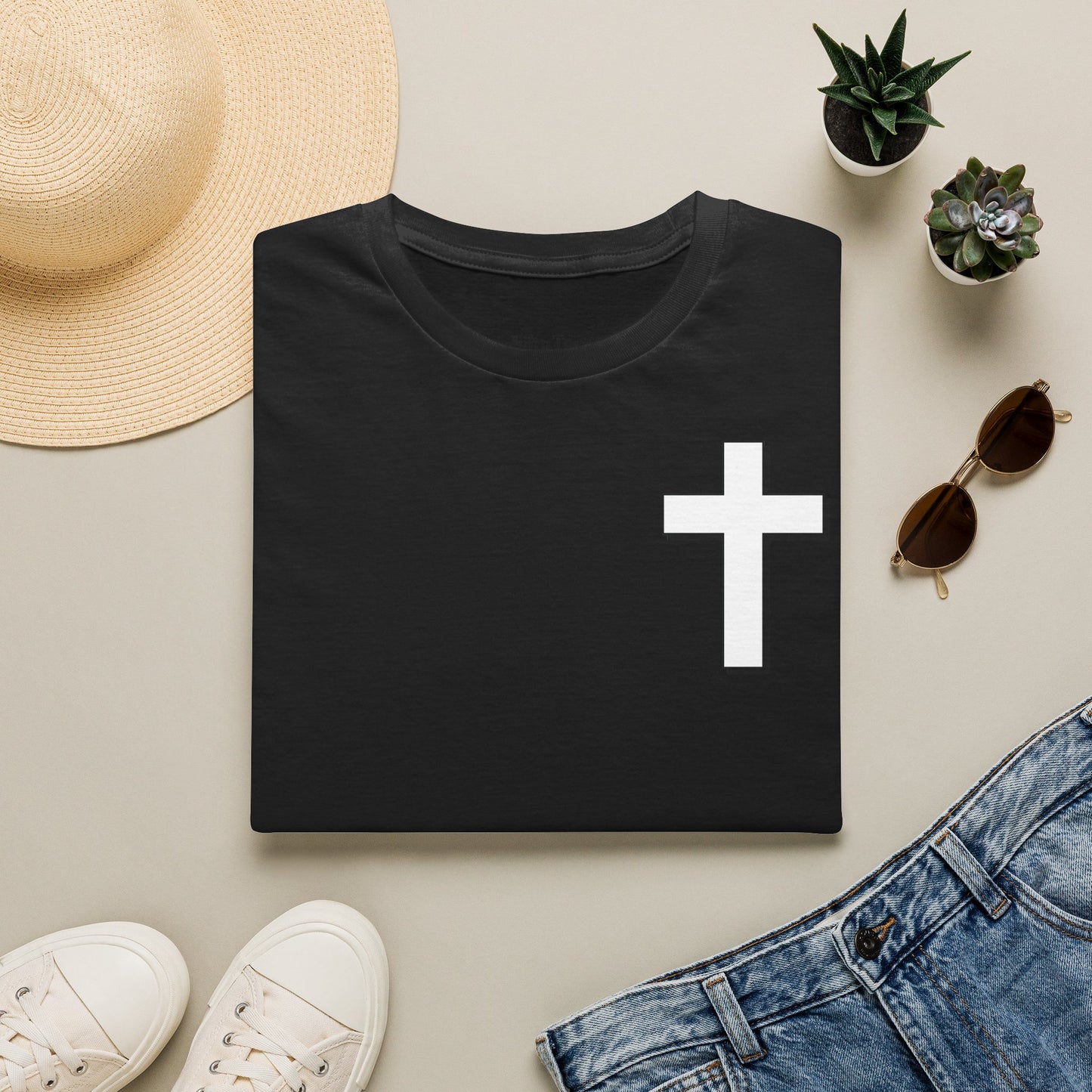 Joshua 1:9 Cross Tee