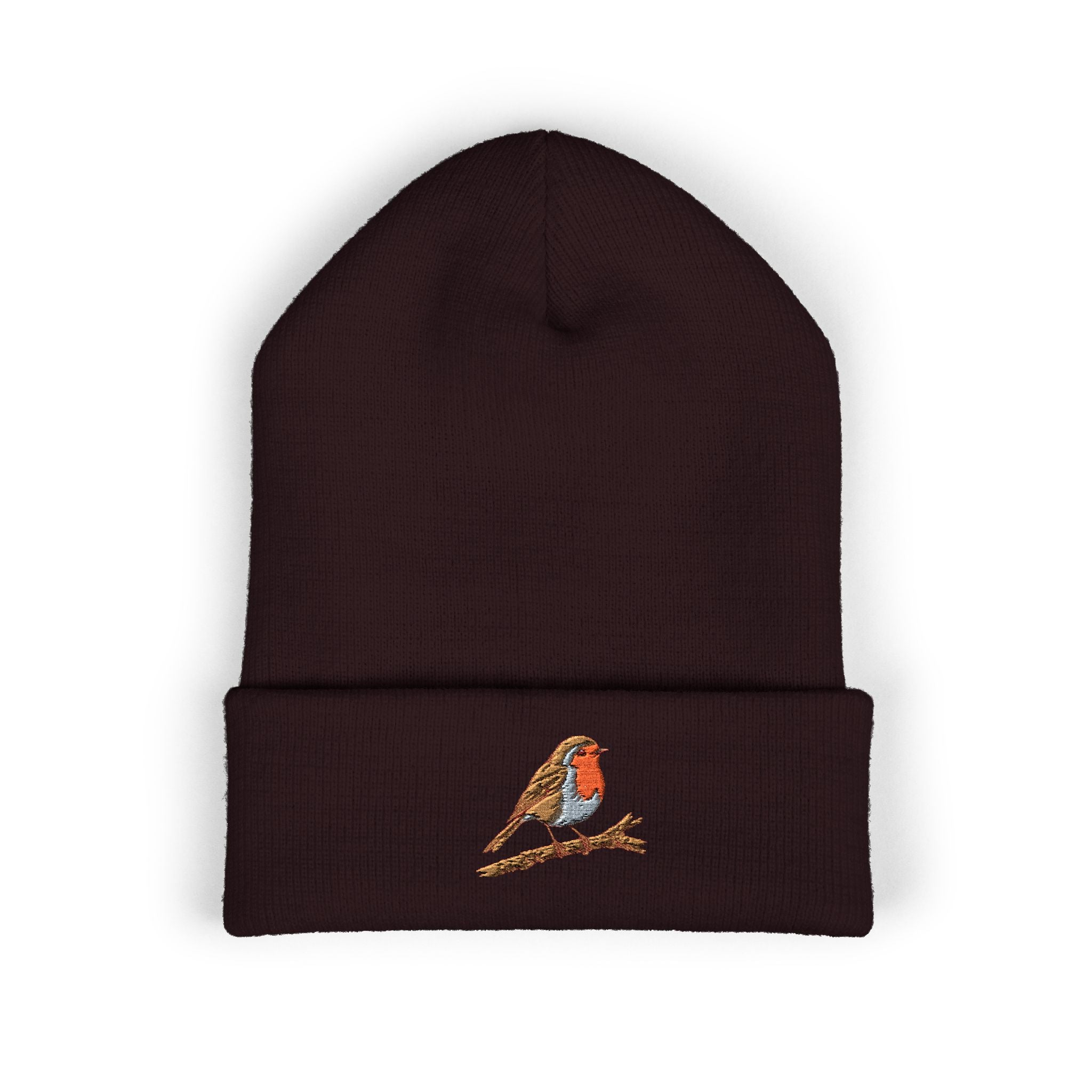 Embroidered Robin Beanie