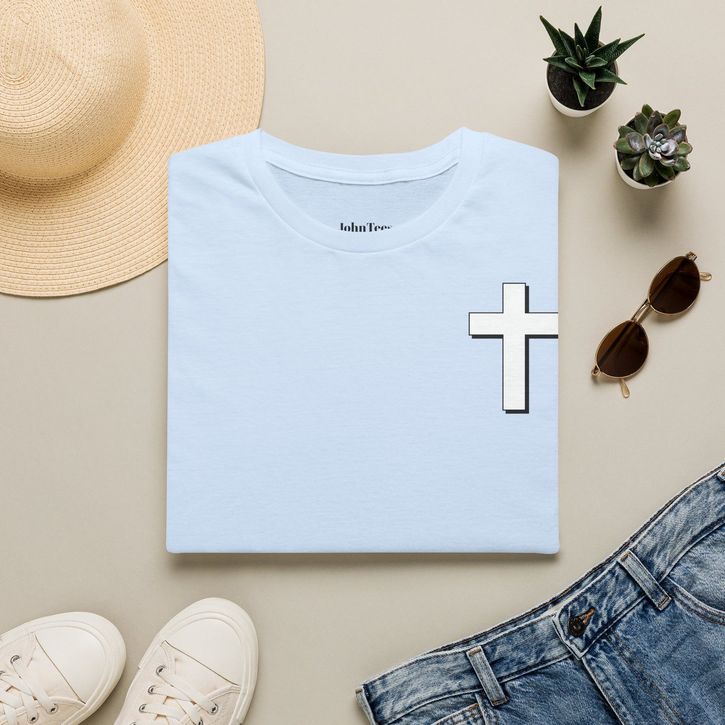 Joshua 1:9 Cross Tee