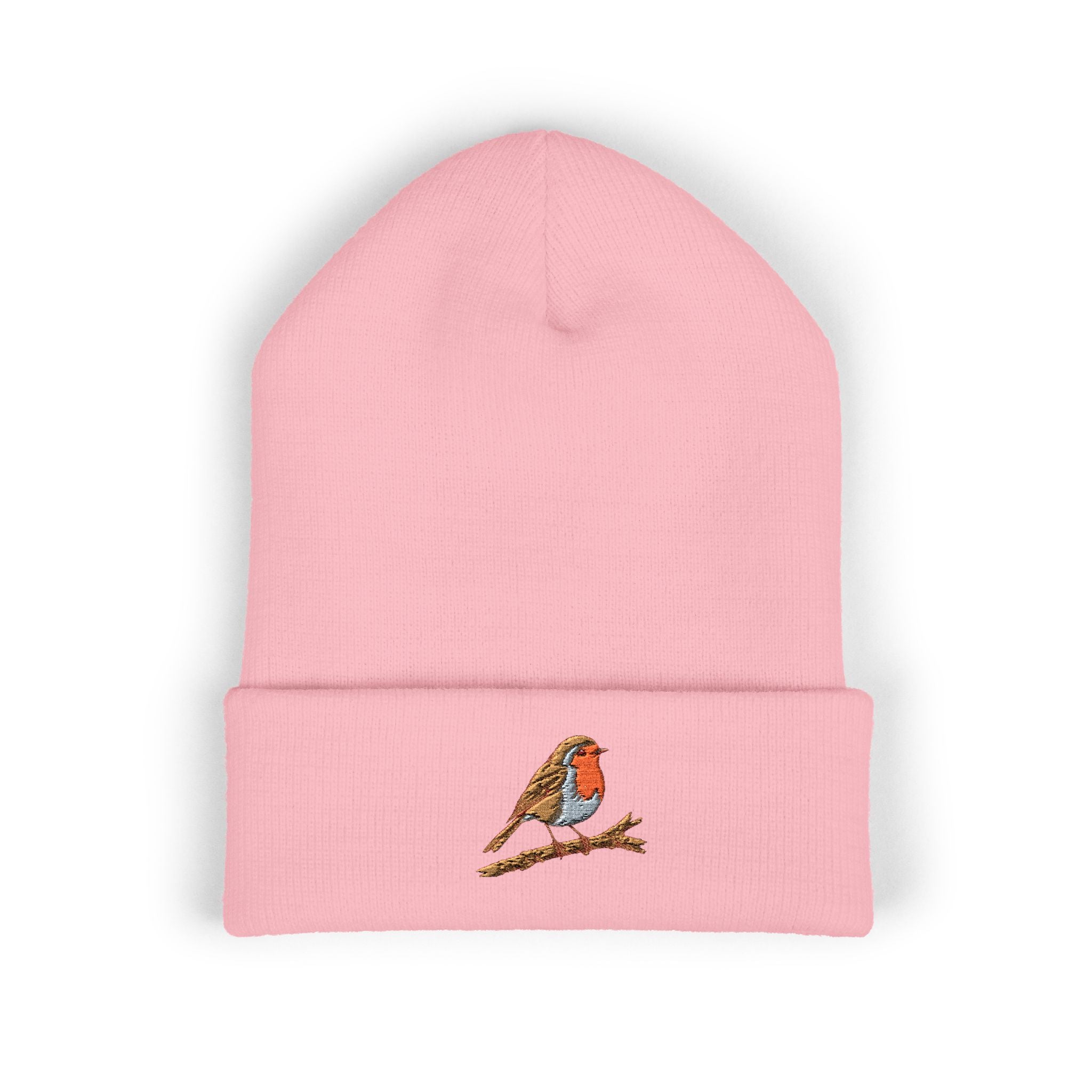 Embroidered Robin Beanie